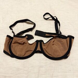 32D CUUP Balconette Taupe Tan and Black